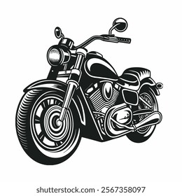 Motorbike vector illustration on white background