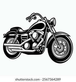 Motorbike vector illustration on white background