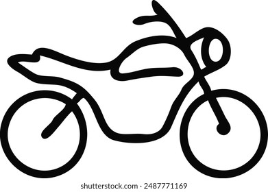 Motorbike vector silhouette illustration art