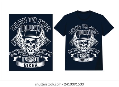 Motorbike Vintage T-shirt Design , Vector File ,Typography T-shirt Design , Custom T-shirt Design