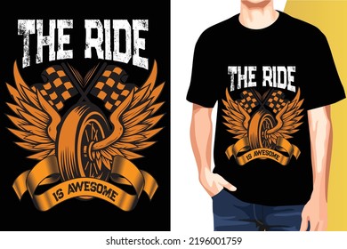 motorbiker print ready t-shirt design templates