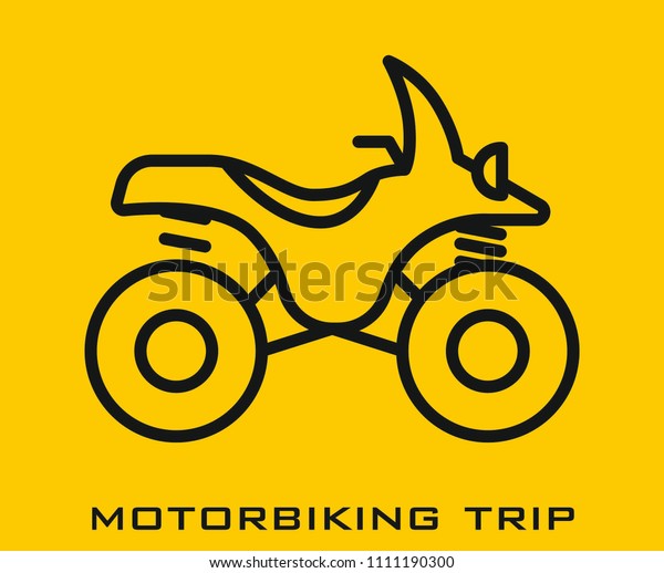 Motorbiking trip icon\
signs