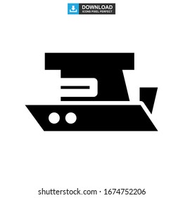 motorboat icon or logo isolated sign symbol vector illustration - high quality black style vector icons
