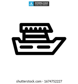 motorboat icon or logo isolated sign symbol vector illustration - high quality black style vector icons
