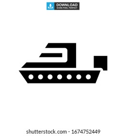 motorboat icon or logo isolated sign symbol vector illustration - high quality black style vector icons
