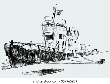 motorboat at mooring