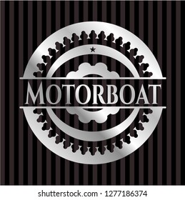Motorboat silver emblem