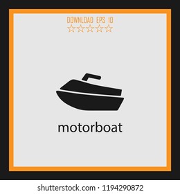 motorboat  vector icon