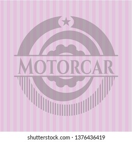 Motorcar pink emblem