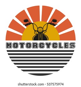 Motorccycles Club Label. Vector Illustration