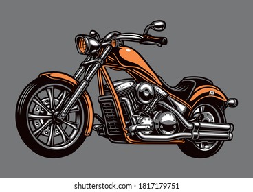 motorcicle bike vector illustration  vintage