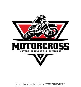 motorcross illustration logo vector isolated

