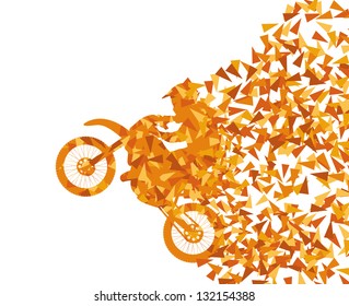 Motorcycle abstract background vector