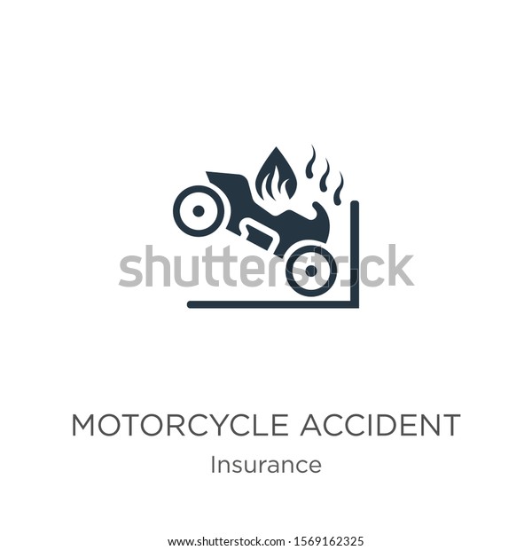 Motorcycle accident icon vector. Trendy flat motorcycle\
accident icon from insurance collection isolated on white\
background. Vector illustration can be used for web and mobile\
graphic design, logo,\
