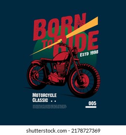 motorcycle artwork for tshirt design