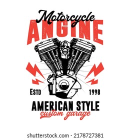 motorcycle artwork for tshirt design