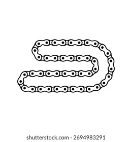 Motorcycle or bicycle chain vector illustration design