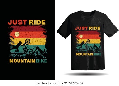 motorcycle and bicycle Retro Vintage T-shirt Design