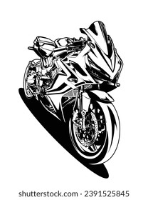 Motorrad Big Bike oder Super-Bike.