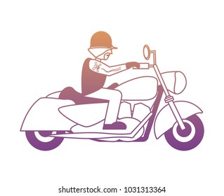 Motorcycle biker design