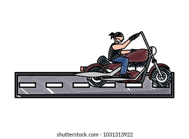 Motorcycle biker design