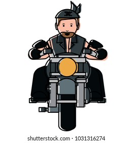 Motorcycle biker design