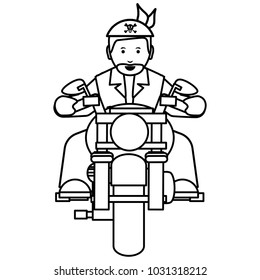 Motorcycle biker design
