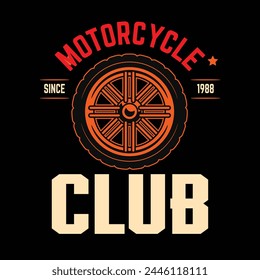 Motorcycle Biker fashion Typography, t-shirt apparel stamp, sticker emblem, typography print, fabric cloth. Gothic Calligraphy. California Hipster retro badge. vintage racing  club  Vector  design 