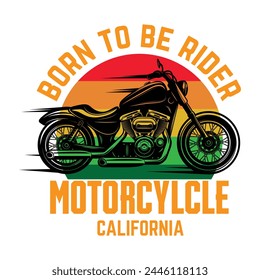 Motorcycle Biker fashion Typography, t-shirt apparel stamp, sticker emblem, typography print, fabric cloth. Gothic Calligraphy. California Hipster retro badge. vintage racing  club  Vector  design 