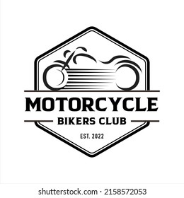 Motorcycle Bikers Club Logo, Company Logo Design Idea, Vector Illustration