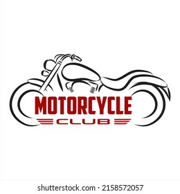 Motorcycle Bikers Club Logo, company logo design idea, vector illustration