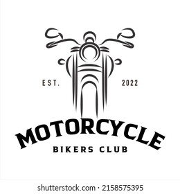 Motorcycle Bikers Club Logo, company logo design idea, vector illustration