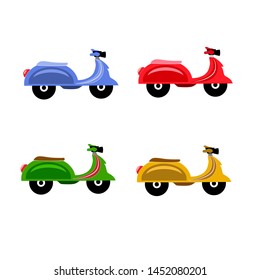 Motorcycle cartoons for design work.