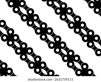 Motorcycle Chain Motifs Pattern, can use for Decoration, Ornate, Background, Wallpaper, Cover, Textile, Carpet, Wrapping, Print, ect. Vector Illustration