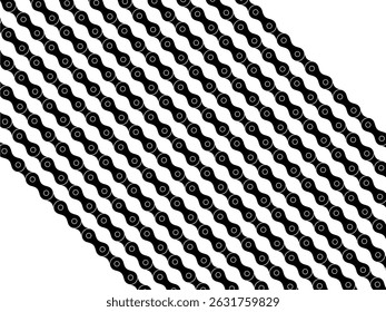 Motorcycle Chain Motifs Pattern, can use for Decoration, Ornate, Background, Wallpaper, Cover, Textile, Carpet, Wrapping, Print, ect. Vector Illustration
