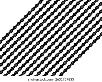 Motorcycle Chain Motifs Pattern, can use for Decoration, Ornate, Background, Wallpaper, Cover, Textile, Carpet, Wrapping, Print, ect. Vector Illustration
