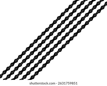Patrón de motivos de cadena de motocicleta, se puede utilizar para la decoración, adornado, fondo, Fondo de pantalla, cubierta, textil, alfombra, envoltura, impresión, etc. Ilustración vectorial
