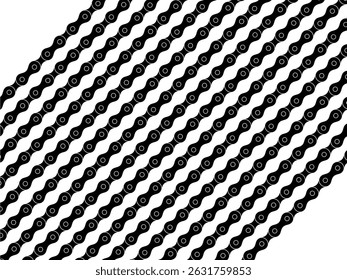 Motorcycle Chain Motifs Pattern, can use for Decoration, Ornate, Background, Wallpaper, Cover, Textile, Carpet, Wrapping, Print, ect. Vector Illustration
