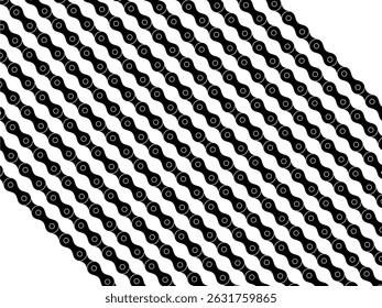 Motorcycle Chain Motifs Pattern, can use for Decoration, Ornate, Background, Wallpaper, Cover, Textile, Carpet, Wrapping, Print, ect. Vector Illustration

