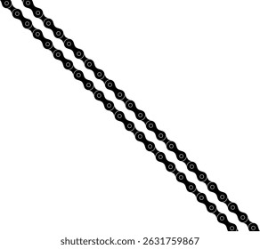 Motorcycle Chain Motifs Pattern, can use for Decoration, Ornate, Background, Wallpaper, Cover, Textile, Carpet, Wrapping, Print, ect. Vector Illustration
