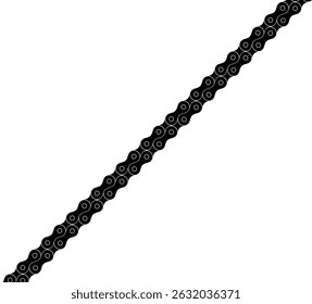 Motorcycle Chain Motifs Pattern, can use for Decoration, Ornate, Background, Wallpaper, Cover, Textile, Carpet, Wrapping, Print, ect. Vector Illustration
