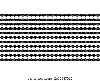 Motorcycle Chain Motifs Pattern, can use for Decoration, Ornate, Background, Wallpaper, Cover, Textile, Carpet, Wrapping, Print, ect. Vector Illustration