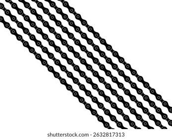 Motorcycle Chain Motifs Pattern, can use for Decoration, Ornate, Background, Wallpaper, Cover, Textile, Carpet, Wrapping, Print, ect. Vector Illustration