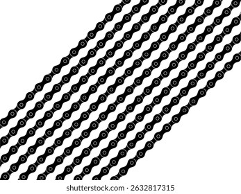 Motorcycle Chain Motifs Pattern, can use for Decoration, Ornate, Background, Wallpaper, Cover, Textile, Carpet, Wrapping, Print, ect. Vector Illustration