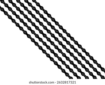 Motorcycle Chain Motifs Pattern, can use for Decoration, Ornate, Background, Wallpaper, Cover, Textile, Carpet, Wrapping, Print, ect. Vector Illustration