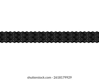 Motorcycle Chain Motifs Pattern for Decoration, Ornate, Background, Wallpaper, Cover, Textile, Carpet, Wrapping, Print, ect. Vector Illustration
