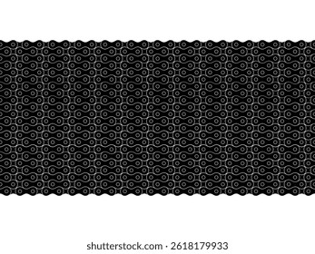 Motorcycle Chain Motifs Pattern for Decoration, Ornate, Background, Wallpaper, Cover, Textile, Carpet, Wrapping, Print, ect. Vector Illustration