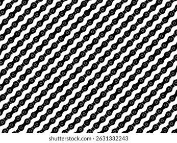 Motorcycle Chain Motifs Pattern for Decoration, Ornate, Background, Wallpaper, Cover, Textile, Carpet, Wrapping, Print, ect. Vector Illustration