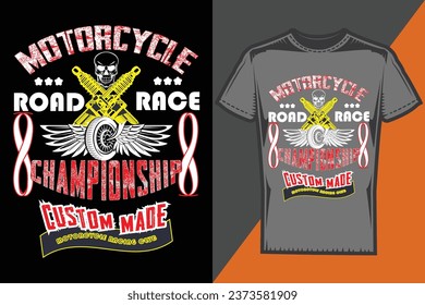 Motorcycle Championship Green t-shirt design