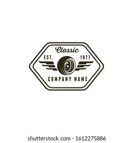 Motorcycle Classic and Badges Retro Logo